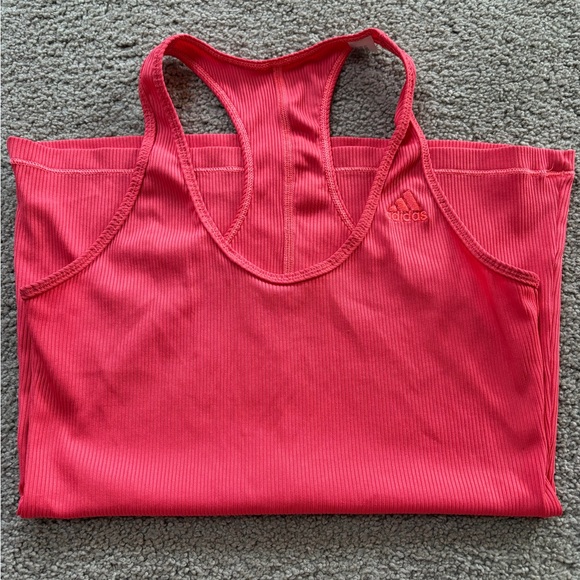 adidas Coral Ribbed Racerback Tank - Picture 5 of 5